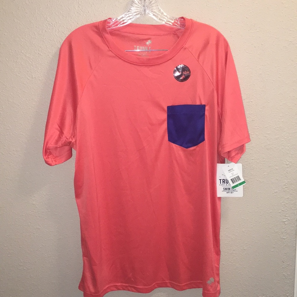 NWT Mens Trunks & Swim Co Swim Shirt Size Large - Picture 1 of 7